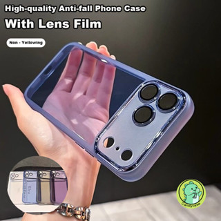 Ốp Điện Thoại Có Ống Kính Kính Cho Honor 400 300 200 Smart Ultra 100 90 GT Lite 80 70 Pro Plus 60 Pro SE 5G 4G Vỏ Sang Trọng Vỏ Chống Sốc Cứng Đơn Giản Dễ Thương