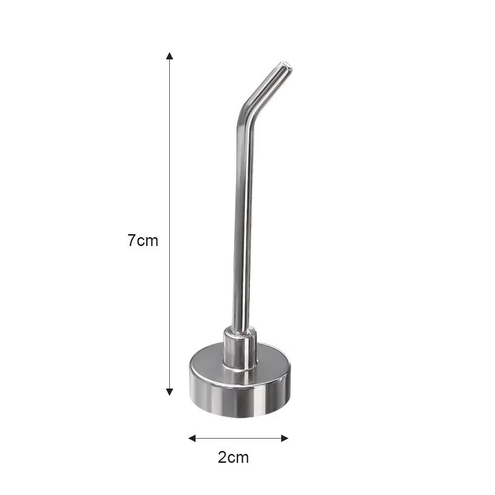 ICUCKO 1 / 5 Móc từ tính mạnh bằng kim loại, Móc treo chìa khóa không đục lỗ hạng nặng, Góc phải 45° Giá treo nam châm treo tường Phụ kiện phòng tắm nhà bếp