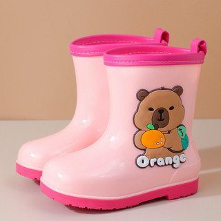 Giày ủng đi mưa Capybara dễ thương cho bé – Đế mềm chống trượt, thiết kế chống nước tiện lợi