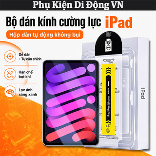 Kính cường lực iPad HD hộp dán không bụi cho Gen 5 6 7 8 9 10 11 Mini 4 5 6 7 Air 3 4 5 6 7 Pro 10.5 11 13