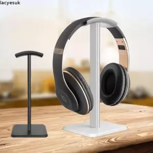 Giá đỡ tai nghe LACYESUK, Giá đỡ tai nghe di động tiết kiệm không gian, Giá đỡ tai nghe tối giản bền chắc để bàn