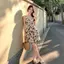 Kỳ nghỉ bên bờ biển nhỏ hẹp mùa hè Phong cách nhẹ nhàng Váy ngắn dáng ôm hơn Váy dài hoa kiểu Pháp