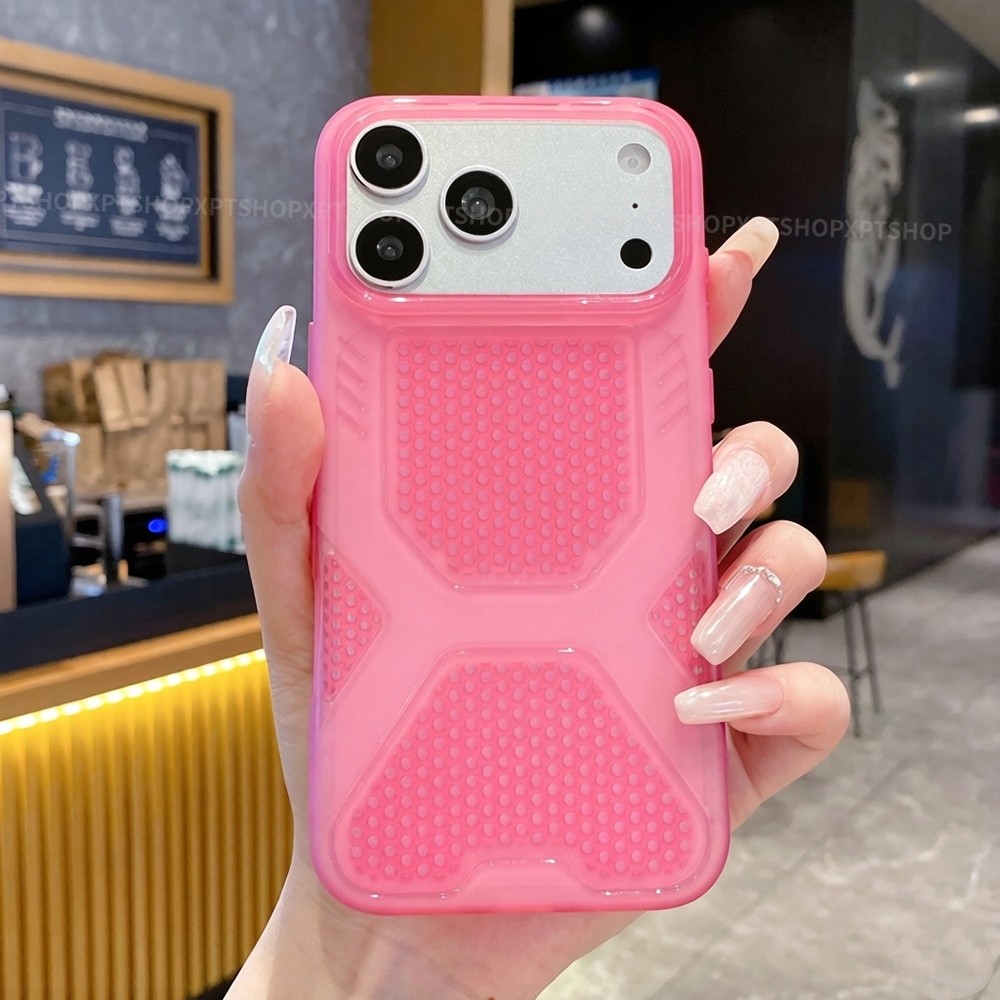 Ốp điện thoại mềm tản nhiệt Ice Peak cho iPhone 17 Pro Max 16 Plus 15 14 13 12 11 Vỏ bảo vệ chống sốc