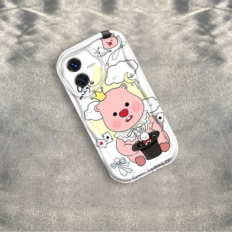 Vỏ Silicon Hoạt Hình Cho VIVO Y22 Y22S 4G 3D Vỏ Điện Thoại Mềm TPU Loopy Ốp Lưng Chống Sốc