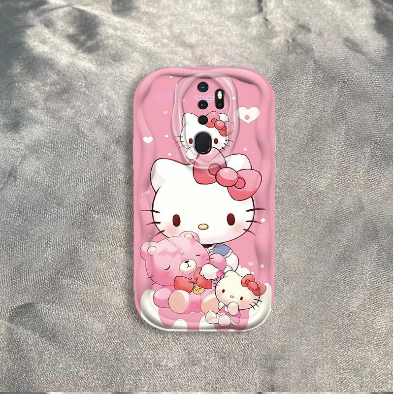 Ốp Silicon Hoạt Hình Cho OPPO A9 2020 A5 2020 Vỏ Điện Thoại Mềm Cầm Tay 3D TPU Kitty Sinh Viên Ốp Lưng Chống Sốc