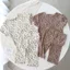 Ice Silk Quần Áo Trẻ Em Bé Gái Điều Hòa Không Khí Quần Áo Phiên Bản Hàn Quốc Thời Trang Hoa Quần Short Tay Ngắn Nhà Bộ Đồ Ngủ Hai Mảnh