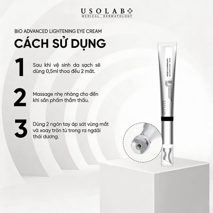 [HÀNG CÔNG TY] Kem Dưỡng Mắt Giảm Bọng Quầng Thâm BIO ADVANCED USOLAB 25ml Hàn Quốc