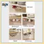 Hộp đựng ngăn kéo bằng nhựa tự dính B & N Hộp đựng đồ trang điểm đa chức năng Dung tích lớn cho phòng tắm phòng ngủ.