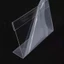 PYCOU 10 Cái Giá đỡ nhãn nhỏ, Giá đỡ kẹp thẻ hình chữ L Acrylic, Giá đỡ thẻ ký cỡ nhỏ