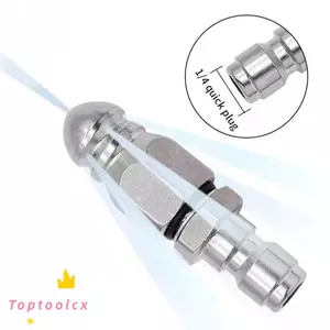 Vòi phun áp lực TOPTOOLCX, Đầu phun áp lực đầu chuột G1 / 4 "Vòi phun thoát nước, Phụ kiện giặt Làm sạch cống Vòi phun kết nối nhanh
