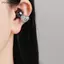 Tai nghe hình trái tim sang trọng Bule Kim cương giả Kẹp trên Phụ kiện trang sức DIY cho Bapa Charm cho thanh thiếu niên Đẹp