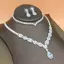 E-WOITD Nữ Thời Trang Móng Vuốt Dây Xích Cutout Nelace Bông Tai Bộ Trang Sức Cô Dâu Trang Sức Trang Sức Tiệc Cưới Ngày Lễ Quà Tặng E-WOITD