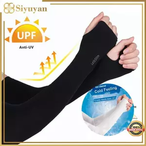 Siyuyan Mùa Hè Băng Lụa Dài Tay Chống Nắng Bao Tay Nam Nữ Vòng Tay Mới Thoáng Mát Tay Chống Tia UV Đi Xe Đạp Cánh Tay Tay Không Ngón VN