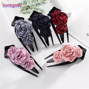 BORAGETE Nữ Vuốt Tóc Kẹp Thanh Lịch Tạo Kiểu Tóc Phụ Kiện Tóc Nữ Barrettes