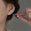 Bạc Dễ Thương Mèo Mèo Bông Tai Kitty Bông Tai Sang Trọng Bông Tai Xuyên Bông Tai Cao Cấp Học Sinh Trẻ Em Bông Tai 6.16