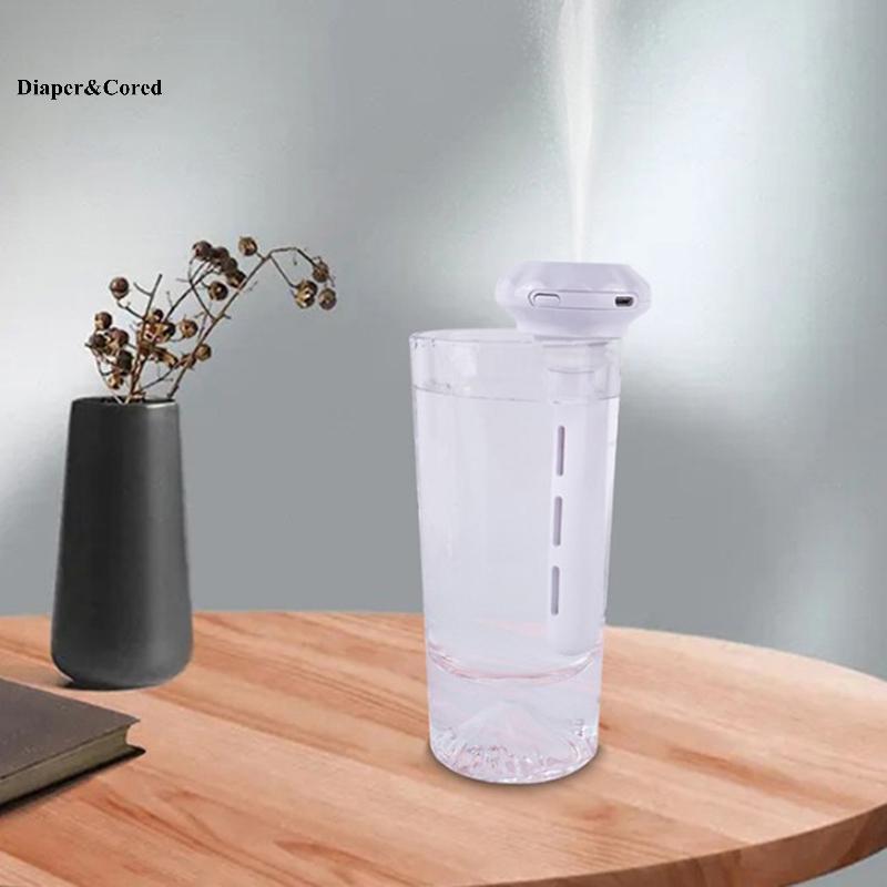 Máy tạo độ ẩm USB kim cương Mini DIAPER & CORED Bình nước khoáng di động cho ô tô Văn phòng tại nhà YTH