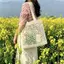 Jfory Nylon Nữ Tote Ren Họa Tiết Thẩm Mỹ Túi Lưới Thời Trang Túi Thường Ngày Cho Du Lịch