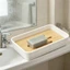 Đĩa xà phòng thoát nước FANIELLAPOWELL, Hộp đựng xà phòng tre khô chống thấm nước, Hộp xà phòng nhựa tiết kiệm không gian thực tế Phòng tắm