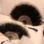Quạt Ren Cô Dâu Cho Tiệc Cưới Cao Cấp Marabou-Feathers, Mềm Mại & Lông Tơ. Hiệu suất sân khấu chuyên nghiệp