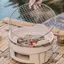 MAKY 24 / 26CM Tròn Thép Không Gỉ Thịt Nướng Lưới BBQ Lưới Grate Lưới Cắm Trại Dã Ngoại Thực Phẩm Ra BBQ Nướng Dụng Cụ Nhà Bếp Phụ Kiện VN