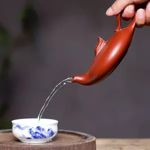 Authentic Zisha Authentic Cao Cấp Zisha Ấm Trà Ấm Trà Handmade Hộ Gia Đình Ấm Trà Dahongpao Kung Fu Ấm Trà 170C