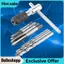 Belleshopp Bộ cờ lê Tap 9 Cái/bộ Vòi vít & Mũi khoan xoắn hình chữ T Threading Tap Bộ dụng cụ cầm tay