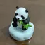 Jingdezhen Cùng Phong Cách Zhuanzhuanle 2026 Năm Mới Dễ Thương Gấu Trúc Nhỏ Búp Bê Mini Để Bàn Xoay Gốm Đồ Trang Trí Nhỏ 26.3.22