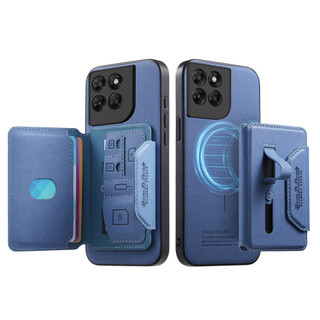 Ốp Từ Tính Mạnh Mẽ Cho Honor 600 500 Pro 400 Smart X7D X9B X9C X70 X9D Magic 7 Lite Win Turbo Đa Năng Lưu Trữ Thẻ Khe Cắm Điện Thoại Phong Cách Kinh Doanh