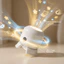 Đèn ngủ LED Giáng sinh DWEL, Đèn chiếu xoay chạy bằng USB hình bông tuyết, Đèn khí quyển có thể điều chỉnh độ sáng đại dương dưới nước sáng tạo để trang trí Giáng sinh