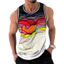 Rainbow Flowers 3D Tank Top Unisex, Mềm Mại Thoáng Khí Vintage Y2K Không Tay Đảng Tee Thường Ngày