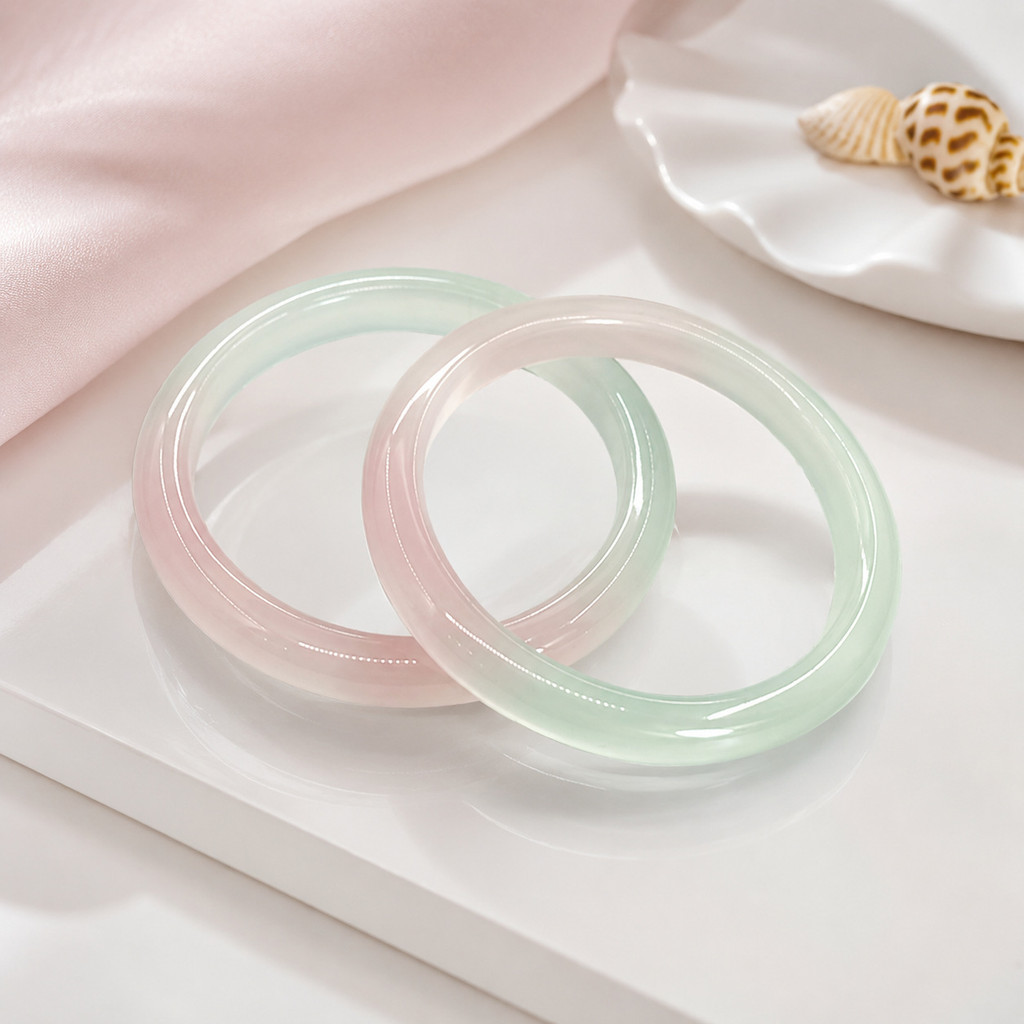 Vòng tay hai tông màu Gradient + màu trơn cho mèo