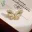 1 Cái Nữ Thanh Lịch Vintage Nghệ Thuật Pin Mạ Vàng Hợp Kim Bướm Thổ Cẩm Thời Trang Tối Giản Nữ Trang Sức Trang Trí Huy Hiệu Cho Bộ Đồ Đầm