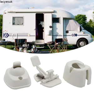 LACYESUK Chặn Cửa Giữ Bắt, Bộ Thay Thế Nhựa Trắng Caravan Giữ Cửa, Phụ Kiện Giới Hạn Nylon Nội Thất Dây Móc Cửa Hút Cửa RV Cửa Hành Lý