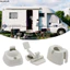 LACYESUK Chặn Cửa Giữ Bắt, Bộ Thay Thế Nhựa Trắng Caravan Giữ Cửa, Phụ Kiện Giới Hạn Nylon Nội Thất Dây Móc Cửa Hút Cửa RV Cửa Hành Lý