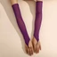 Găng tay nữ dài 50cm YRBWD, chống nắng co giãn, kiểu móc ngón tay, cosplay/cô dâu, thời trang retro