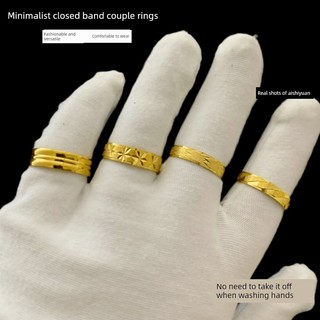 Gold-Plated Couple Rings by globe_crest_store1.vn