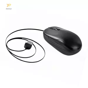 PPY USB Có Dây Chuột Có Thể Thu Vào Cáp Laptop Chuột Có Dây Chuột Du Lịch Quang Học Cho Máy Tính Để Bàn Chuột Notebook