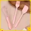3 Cái / bộ Silicone Nướng Bộ Bánh Kem Thìa Cạp Nhà Bếp Hộ Gia Đình Trứng Đánh Thịt Nướng Dầu Bàn Chải Tiện Ích Đồ Dùng Nhà Bếp