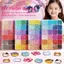 EDIWANY Perler Hama Hạt, Bộ hạt cầu chì đậu nhỏ cao cấp chất lượng cao, Diy Make Puzzle Kích thước 2.6mm 48 / 72 / 96 / 120 Màu Hạt xếp hình ba chiều Thủ công thủ công