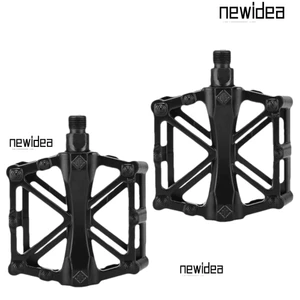 NEWIDEA 2 Bàn Đạp Chân Xe Đạp, Có Cờ Lê Bàn Đạp Xe Đạp Chủ Đề 9 / 16 inch, Hợp Kim Nhôm Bền Rộng Nhẹ Bàn Đạp Xe Đạp Đường Bộ Nâng Cấp Đi Xe Đạp