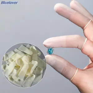 Bluelover 50 Cái / pa Dùng Một Lần Cao Su Ngón Tay Bao Cao Su Chống Trơn Trượt Chống Tĩnh Điện Ngón Tay Cots Đầu Ngón Tay Bảo Vệ Găng Tay Móng Tay Nghệ Thuật Dụng Cụ Mới