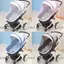 CAST 1 Xe Đẩy Muỗi Mùa Hè Xe Đẩy Phụ Kiện Thoáng Khí Gấp Ngoài Trời Pushchair Chống Vi Trùng Lưới