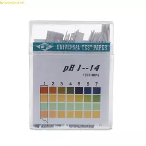 Fol 100 Dải 1-14 PH Axit Alkaline Chỉ Báo Giấy Nước Bọt Litmus Bộ Kiểm Tra