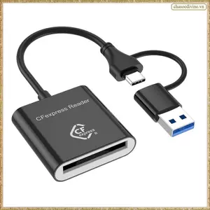 Đầu đọc thẻ CFexpress Type B 10Gbps Đầu đọc thẻ USB3.2 Gen2 USB-C CFe cho Android Win XP / Vista / 7 / 8 / 8.1 / 10 / 11 OS 10Gbps USB3.2 Gen2 USB-C