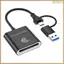 Đầu đọc thẻ CFexpress Type B 10Gbps Đầu đọc thẻ USB3.2 Gen2 USB-C CFe cho Android Win XP / Vista / 7 / 8 / 8.1 / 10 / 11 OS 10Gbps USB3.2 Gen2 USB-C