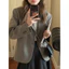 Phụ Nữ Màu Đen Chắc Chắn Dài Tay Phù Hợp Với Áo Khoác Ngoài Nữ Công Sở Nữ OL Áo Blazer Công Sở