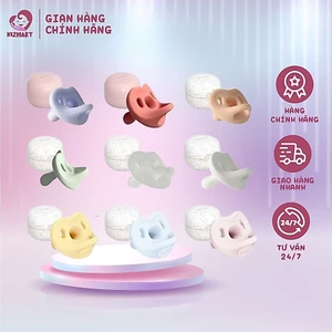 Ti giả Moyuum Silicon Cao cấp Nguyên khối siêu mềm cho bé chính hãng (kèm hộp đựng)
