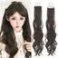 WEETW 2 Chiếc Tóc Giả Đuôi Ngựa Phong Cách Công Chúa, Phần Mở Rộng Tóc Có Lược Chải Tóc Chấm Bi Đuôi Ngựa Đuôi Ngựa, Chịu Nhiệt Tự Nhiên Lông Tơ Giả Sóng Dài Lớp Đuôi Ngựa Cho Nữ