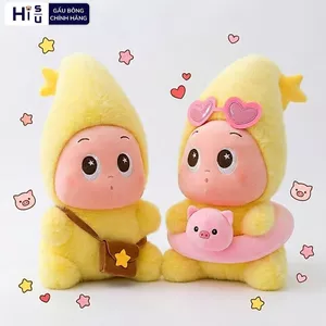 Gấu Bông Bé Ngôi Sao Twinkle Little Star Đeo Túi và Phao Bơi Heo Siêu Dễ Thương Làm Quà Tặng Sinh Nhật Cho Bé
