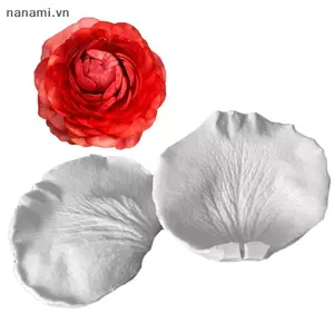 2 Khuôn Hoa Bánh Silicon DIY Khuôn Làm Bánh Kẹo Hoa Hồng Fondant Dán [VN]